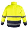 Láthatósági munkavédelmi kabát, Szigetelt, sárga, 3az1-ben, XXXL