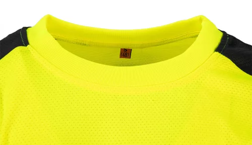 Láthatósági póló, sárga, sötét alsó résszel,XL