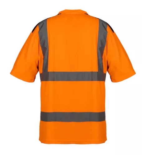 Láthatósági póló, narancssárga, sötét alsó résszel,XL