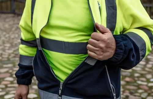Láthatósági póló, sárga, M