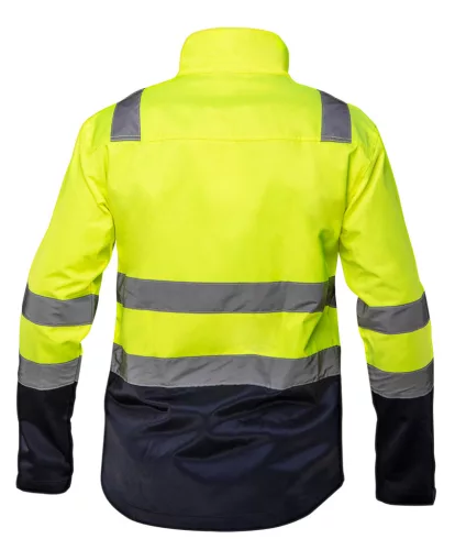 Láthatósági munkadzseki, 60% pamut, 40% polyester, 260 gsm, L