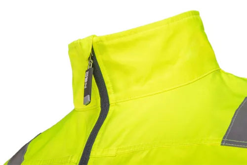 Láthatósági munkadzseki, 60% pamut, 40% polyester, 260 gsm, L