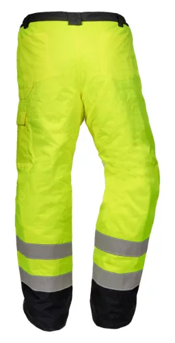 Láthatósági munkanadrág, extrán szigetelt, sárga,XXXL