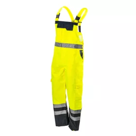 Láthatósági kantáros munkanadrág, sárga, M