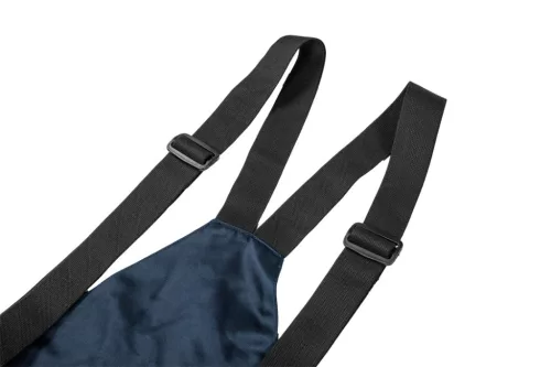 Kantáros munkanadrág, lélegző, 240gsm, polyester+pamut, tengerészkék, fényvisszaverő csíkokkal, m