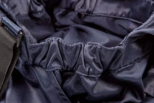 Kantáros munkanadrág, lélegző, 240gsm, polyester+pamut, tengerészkék, fényvisszaverő csíkokkal, m