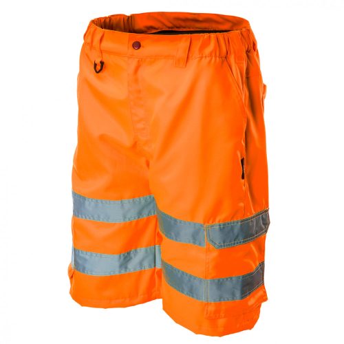 Láthatósági rövidnadrág, 80% polyester, 20% pamut, narancssárga, L