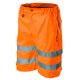 Láthatósági rövidnadrág, 80% polyester, 20% pamut, narancssárga, L