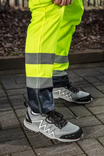 Láthatósági munkanadrág, 60% pamut, 40% polyester, 260 gsm, M