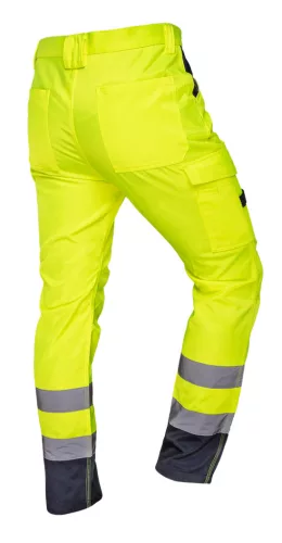 Láthatósági munkanadrág, 60% pamut, 40% polyester, 260 gsm, M