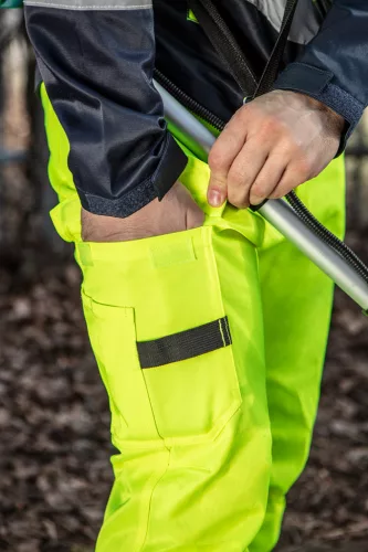 Láthatósági munkanadrág, 60% pamut, 40% polyester, 260 gsm,XXL