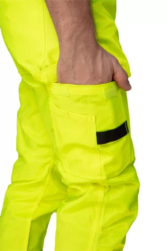 Láthatósági munkanadrág, 60% pamut, 40% polyester, 260 gsm,XXL