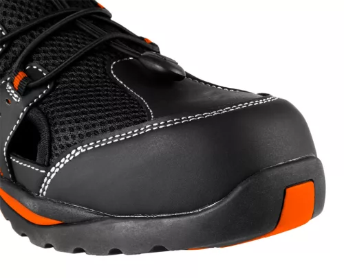 Munkacipő, nyitott, S1 SRA, fémmentes, kompozit lábújvédő, 40