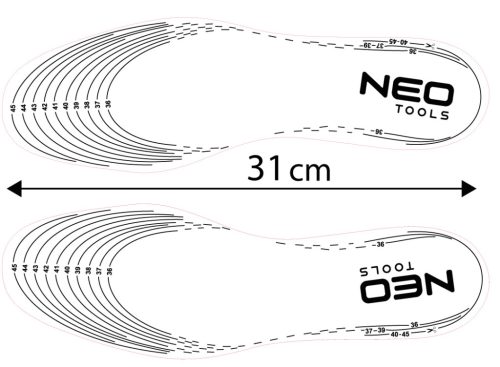 Talpbetét, zselés sarokvédő betéttel,nedvességelvezető perforációval, univerzális méret, 41-47