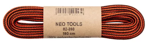 Cipőfűző 150cm, narancs/fekete