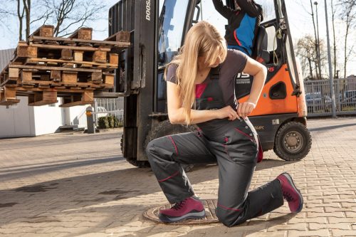 Női munkabakancs, S3 SRC, bőr, fémmentes, 41, CE