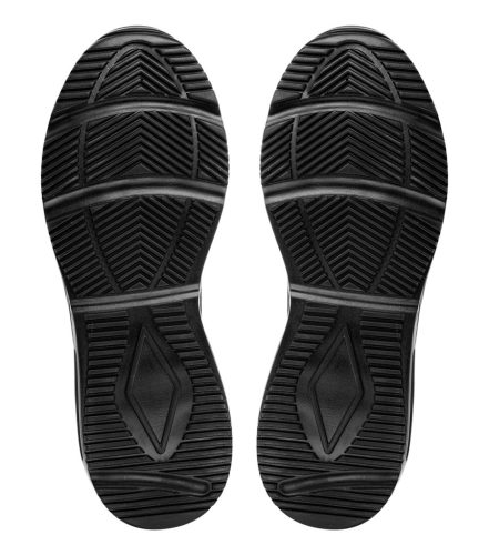Munkavédelmi cipő, O1 SR, fekete textil-bőr, neo air, légpárnás, fémmentes, csúszásgátlós talpfelülettel, 41