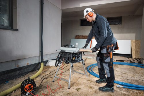 Munkavédelmi cipő, O1 SR, fekete-kék, neo air, légpárnás, fémmentes, csúszásgátló, antisztatikus talpfelület, 40