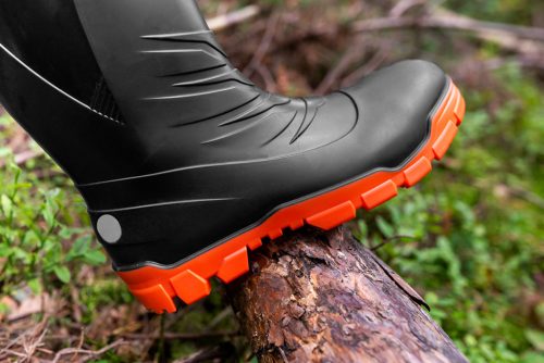 Gumicsizma, PRO S4 SRC, vegyszerálló csúszásmentes talp, kompozit sarok és lábfejvédelem, 45,