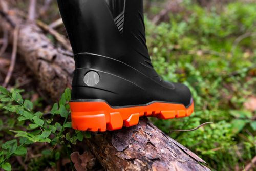 Gumicsizma, PRO S4 SRC, vegyszerálló csúszásmentes talp, kompozit sarok és lábfejvédelem, 45,