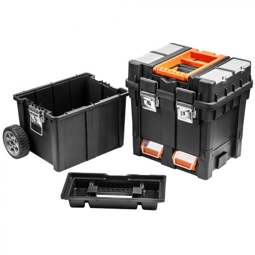 Szerszámkocsi, műanyag, 495x360x710mm