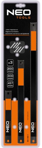 Mágneses szerszámtartó sín klt., 200-300-457mm, 3db