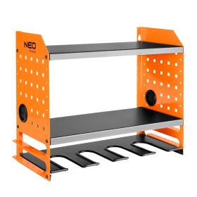   Fali polc akkus gépekhez, akku és töltőtároló polcokkal