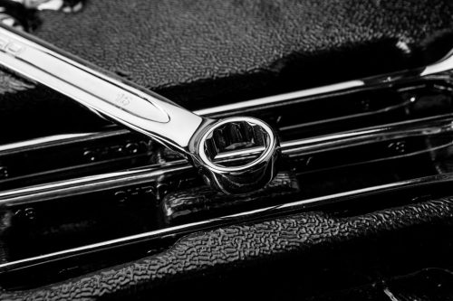 Csillag-villáskulcs készlet 14db, 6-19mm, műhelykocsitálcával