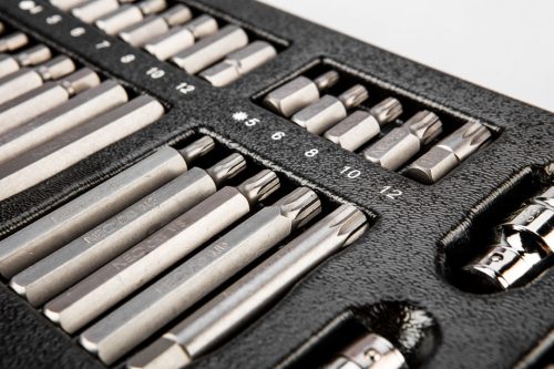 Bitkészlet 40db, műhelykocsitálcával