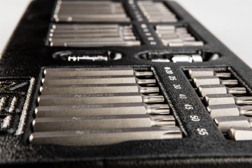 Bitkészlet 40db, műhelykocsitálcával