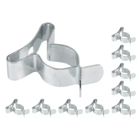   Szerszámtartó klipsz, falra szerelhető, horganyzott acél, átmérő 16mm, 10db