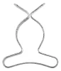 Szerszámtartó klipsz, falra szerelhető, horganyzott acél, átmérő 16mm, 10db