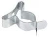 Szerszámtartó klipsz, falra szerelhető, horganyzott acél, átmérő 16mm, 10db