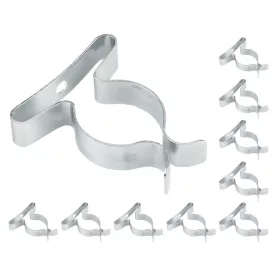   Szerszámtartó klipsz, falra szerelhető, horganyzott acél, átmérő 19mm, 10db