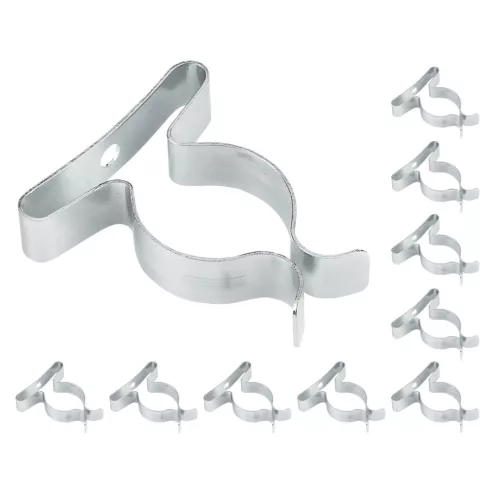 Szerszámtartó klipsz, falra szerelhető, horganyzott acél, átmérő 19mm, 10db