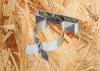 Szerszámtartó klipsz, falra szerelhető, horganyzott acél, átmérő 19mm, 10db
