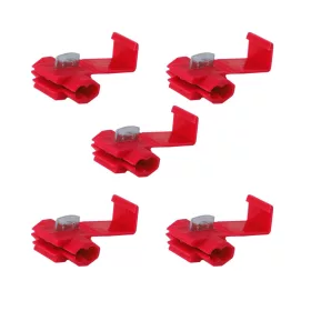   Elektromos gyorscsatlakozók, piros, 0,5-1mm kw, 22-18AWG, 10A max., 5 db / 86298