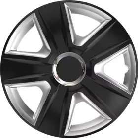   Versaco 15" Esprit Ring Chrome Black & Silver dísztárcsa garnitúra