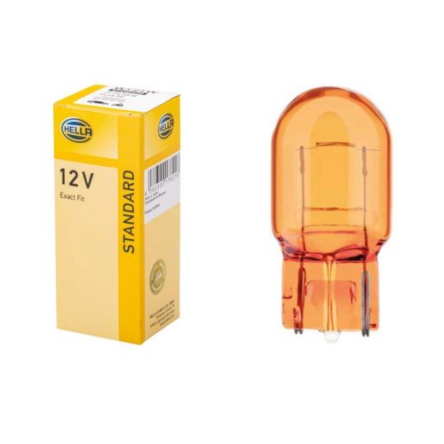 Hella 8GP 009 021-002 12V 21W WY21W W3x16d Standard izzó, narancs