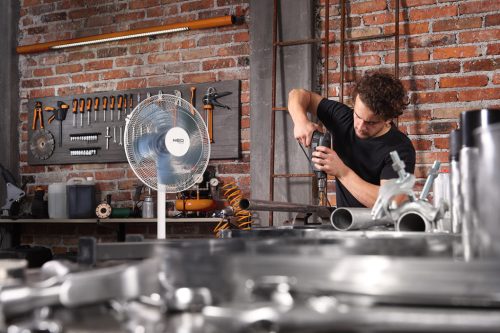 Álló ventilátor 50W, 40cm átmérő, 3 sebesség, oszcillátor