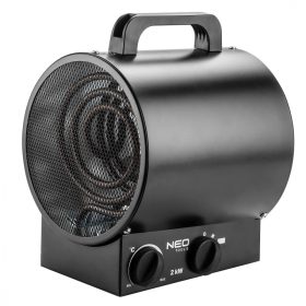   Ipari Elektormos hősugárzó termosztáttal 2kW, ipari,szabadonálló,253 m3/h