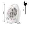 Fűtőventilátor, álló, 2 fokozatú, 1000/2000W