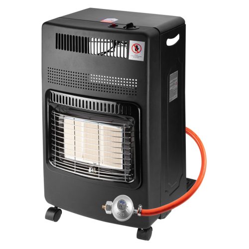 Gázkályha, kerámia betétes, 3 fokozatú,  max.4200W, gázpalack tartóval