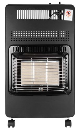 Gázkályha, kerámia betétes, 3 fokozatú,  max.4200W, gázpalack tartóval