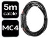 Csatlakozó kábel MC4, 5m
