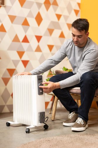 Olajradiátor, 11 bordás, 2 fokozatú, 1500/2500W