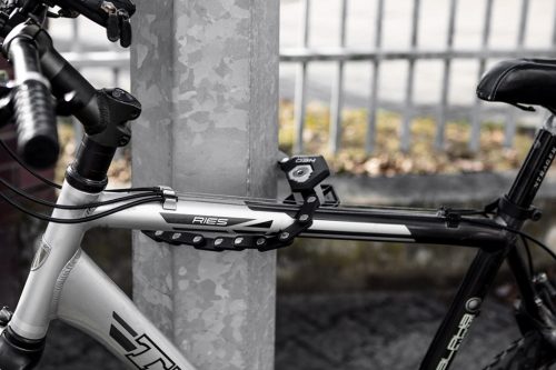 Kerékpárzár, összecsukható, vázra rögzíthető, 78cm