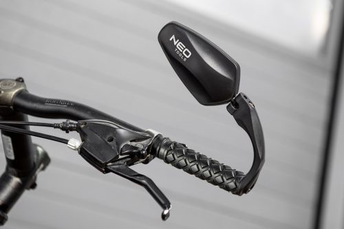 Kerékpár tükör, kormányvégbe szerelhető, akril lencsével