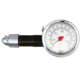 Légnyomásmérő, keréknyomás mérő, fém házas, 7,5bar