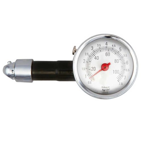 Légnyomásmérő, keréknyomás mérő, fém házas, 7,5bar
